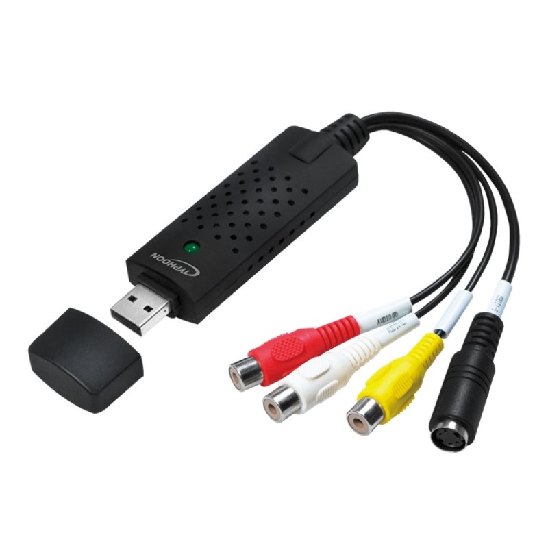 Pretvornik Video/Audio => na USB Grabber Typhoon LogiLink (TM037) EOLS-P LOGILINK Pretvornik Video/Audio => na USB Grabber Typhoon LogiLink (TM037) EOLS-P