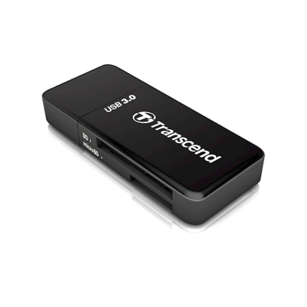 Zunanji čitalec kartic Transcend USB 3.1 za SD microSD črn (TS-RDF5K) Transcend Zunanji čitalec kartic Transcend USB 3.1 za SD microSD črn (TS-RDF5K)