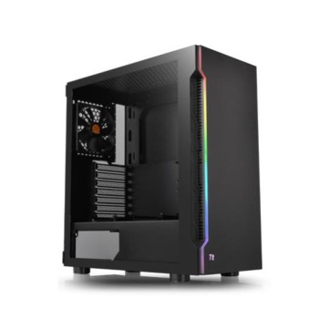 Ohišje Thermaltake  H200 TG MidiATX - črna RGB