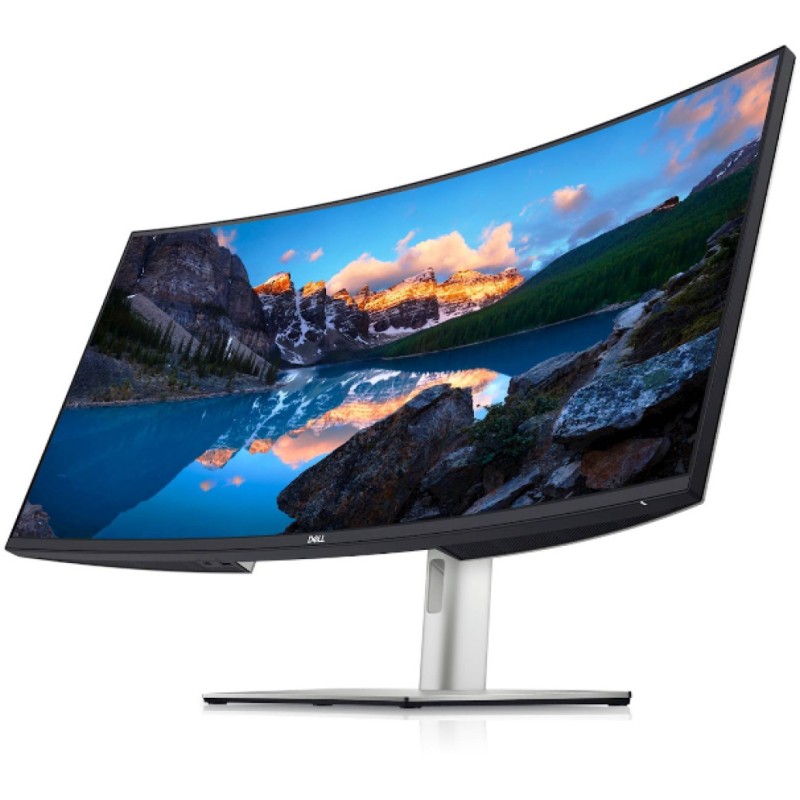 Monitor Dell 95,2 cm (37,5) U3821DW 3840x1600 Curved IPS 5ms 2xHDMI DisplayPort USB-C 90W 4xUSB3.2 USB-C-Out HAS Zvočniki 2x9W  3H DCI-P3-95% RJ45 KVM UltraSharp