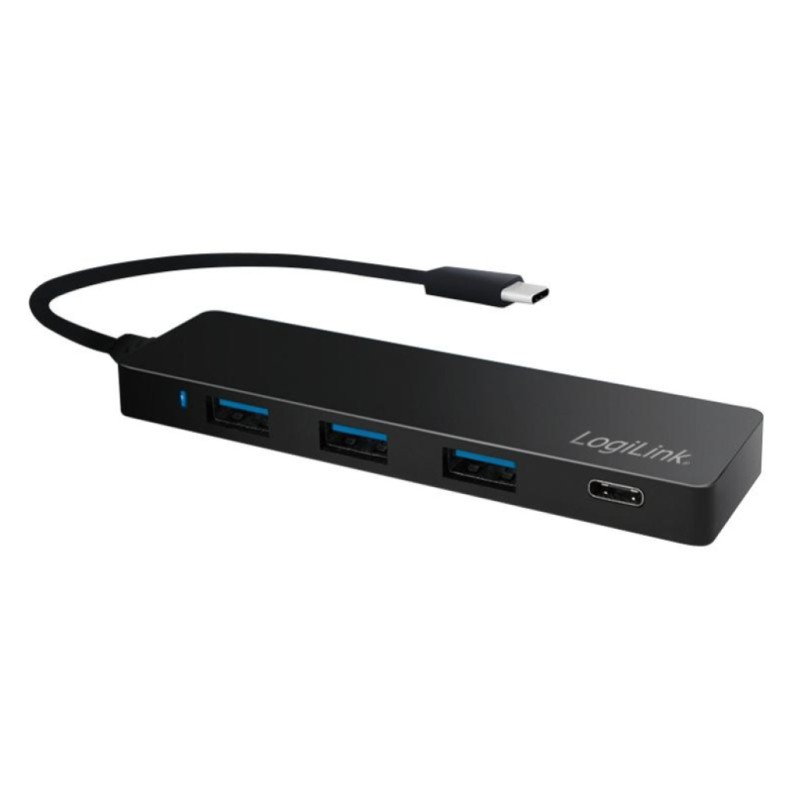 HUB USB-C => 3x USB 3.0 tip A 1x USB-C Thunderbolt 3 LogiLink (UA0311) LOGILINK HUB USB-C => 3x USB 3.0 tip A 1x USB-C Thunderbolt 3 LogiLink (UA0311)