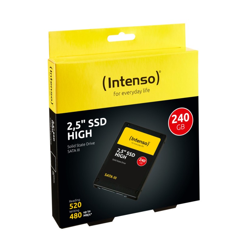 Disk SSD 6,4cm (2,5) SATA3 240GB Intenso High Performance 2,5 520/500MB/ (3813440) INTENSO Disk SSD 6,4cm (2,5) SATA3 240GB Intenso High Performance 2,5 520/500MB/ (3813440)