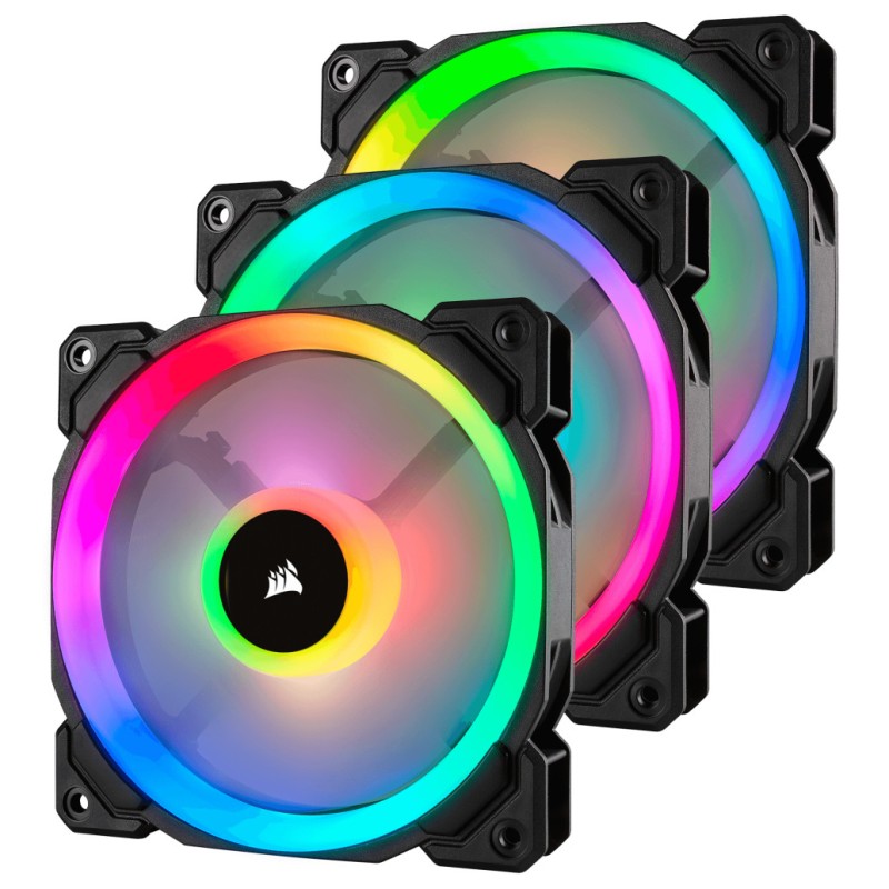 Ventilator Corsair LL120 120mm, črna RGB CORSAIR Ventilator Corsair LL120 120mm, črna RGB