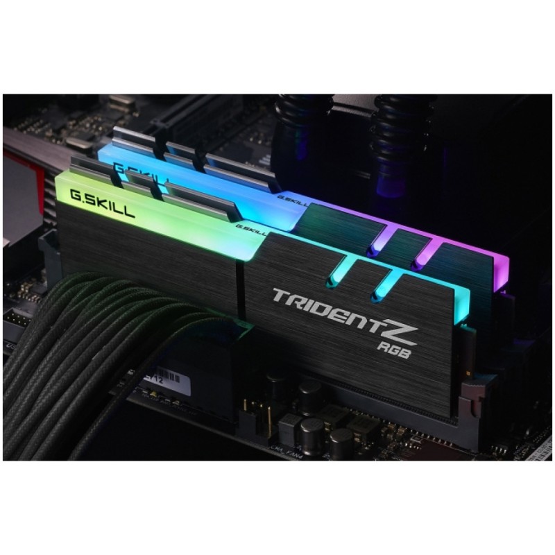 DDR4 16GB 3600MHz CL18 KIT (2x 8GB) G.Skill RGB Trident Z XMP2.0 1,35V Gaming črna (F4-3600C18D-16GTZRX) G.Skill DDR4 16GB 3600MHz CL18 KIT (2x 8GB) G.Skill RGB Trident Z XMP2.0 1,35V Gaming črna (F4-3600C18D-16GTZRX)