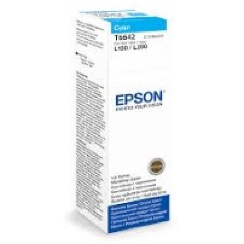 ČRNILO EPSON T 664 24 CYAN STEKLENICKA, 70 ML L100,L200,L210,L300... (C13T66424A) Epson ČRNILO EPSON T 664 24 CYAN STEKLENICKA, 70 ML L100,L200,L210,L300... (C13T66424A)