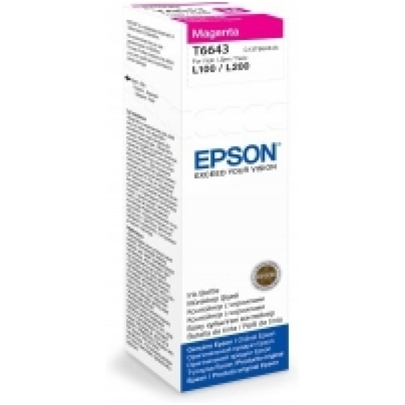 ČRNILO EPSON T 664 34 MAGENTA STEKLENIČKA 70 ML L100,L200,L210,L300... (C13T66434A) Epson ČRNILO EPSON T 664 34 MAGENTA STEKLENIČKA 70 ML L100,L200,L210,L300... (C13T66434A)