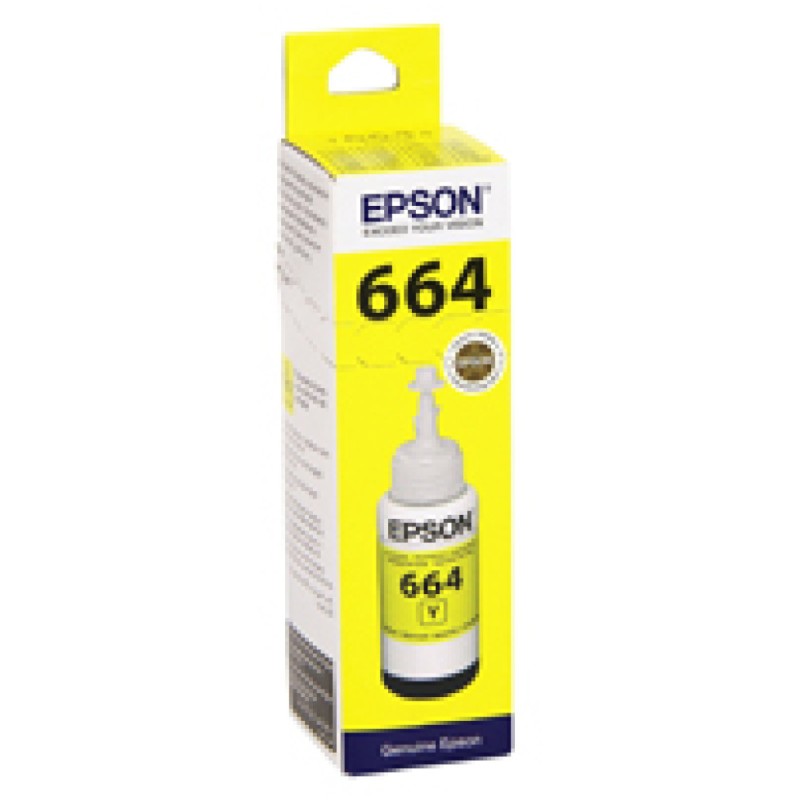 ČRNILO EPSON T 664 44 RUMENO STEKLENICKA, 70 ML L100,L200,L210,L300... (C13T66444A) Epson ČRNILO EPSON T 664 44 RUMENO STEKLENICKA, 70 ML L100,L200,L210,L300... (C13T66444A)