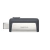 Spominski ključek 128GB USB 3.2/USB-C Sandisk Ultra Dual 150MB/s plastičen drsni srebrno-črn (SDDDC2-128G-G46) SANDISK Spominski ključek 128GB USB 3.2/USB-C Sandisk Ultra Dual 150MB/s plastičen drsni srebrno-črn (SDDDC2-128G-G46)