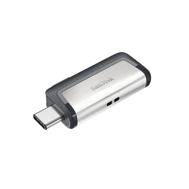 Spominski ključek 128GB USB 3.2/USB-C Sandisk Ultra Dual 150MB/s plastičen drsni srebrno-črn (SDDDC2-128G-G46) SANDISK Spominski ključek 128GB USB 3.2/USB-C Sandisk Ultra Dual 150MB/s plastičen drsni srebrno-črn (SDDDC2-128G-G46)