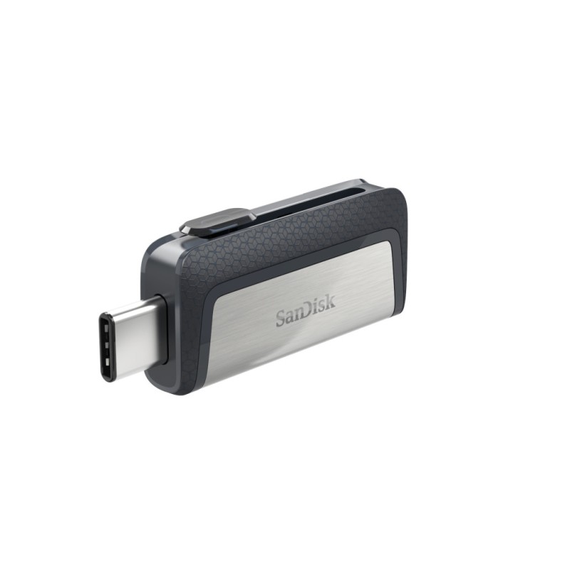 Spominski ključek 128GB USB 3.2/USB-C Sandisk Ultra Dual 150MB/s plastičen drsni srebrno-črn (SDDDC2-128G-G46) SANDISK Spominski ključek 128GB USB 3.2/USB-C Sandisk Ultra Dual 150MB/s plastičen drsni srebrno-črn (SDDDC2-128G-G46)