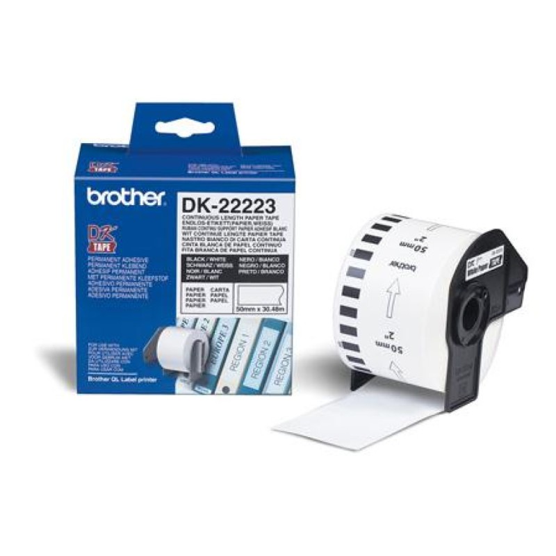 ETIKETA Brother DK22223 bela 50mm Brother ETIKETA Brother DK22223 bela 50mm