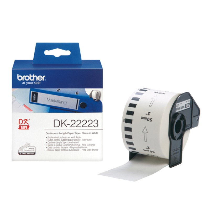 ETIKETA Brother DK22223 bela 50mm Brother ETIKETA Brother DK22223 bela 50mm