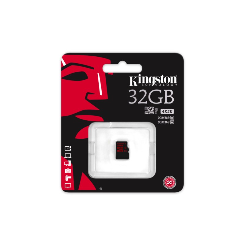 Spominska kartica SDXC-Micro 32GB Kingston 80MB/s/45MB/s UHS-I (SDCA3/32GBSP) KINGSTON Spominska kartica SDXC-Micro 32GB Kingston 80MB/s/45MB/s UHS-I (SDCA3/32GBSP)