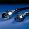 KABEL NAPAJALNI 220V podaljšek 3,00m C13 - C14 Value (19.99.1530-50)