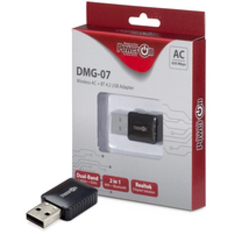 Brezžični mrežni adapter USB 2.0 Inter-Tech DMG-07 WiFi5 802.11ac AC650 650Mbit/s Dualband Nano BT 4.0 (88888146) Inter-Tech Brezžični mrežni adapter USB 2.0 Inter-Tech DMG-07 WiFi5 802.11ac AC650 650Mbit/s Dualband Nano BT 4.0 (88888146)