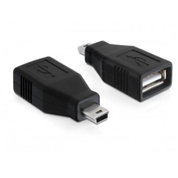USB mini (5pin) => USB-A adapter Delock (65277)