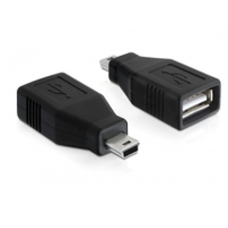 USB mini (5pin) => USB-A adapter Delock (65277) Delock USB mini (5pin) => USB-A adapter Delock (65277)