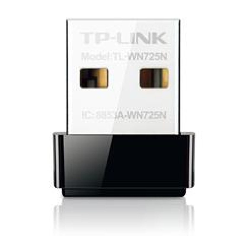 Brezžični mrežni adapter USB 2.0 TP-Link Nano WiFi4 802.11n N150 150Mbit/s Nano (TL-WN725N) TP-LINK Brezžični mrežni adapter USB 2.0 TP-Link Nano WiFi4 802.11n N150 150Mbit/s Nano (TL-WN725N)