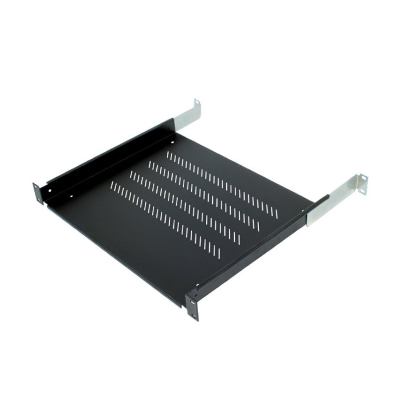 Polica 48cm Triton 1U 650mm - 80kg črna Polica 48cm Triton 1U 650mm - 80kg črna