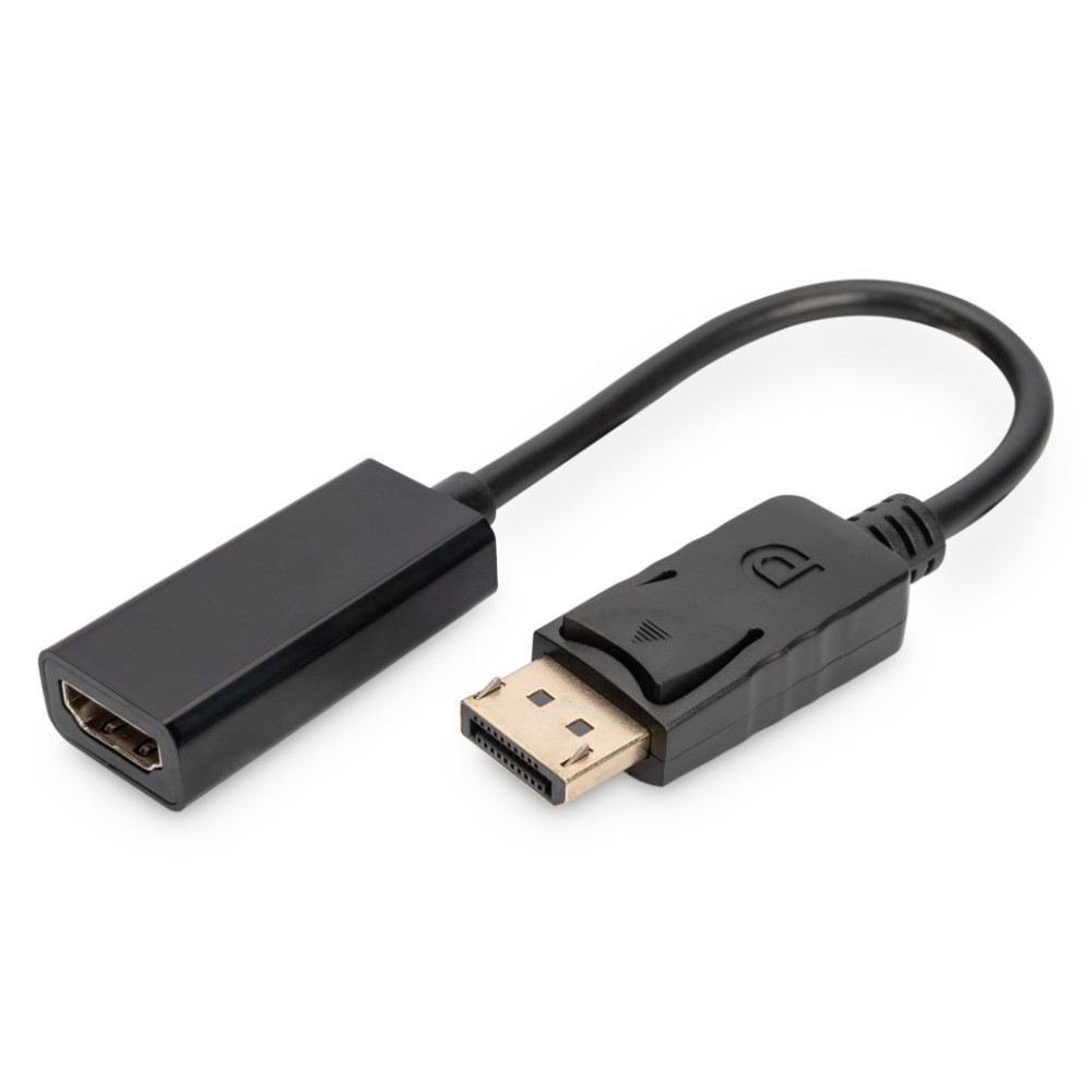 Adapter DisplayPort (m) => HDMI (ž) 15cm Digitus Digitus Adapter DisplayPort (m) => HDMI (ž) 15cm Digitus