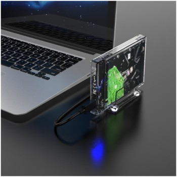 Ohišje za trdi disk 2,5 USB-C 3.1 Orico prozorno ohišje z stojalom + kabel (2159C3-CR-BP) Ohišje za trdi disk 2,5 USB-C 3.1 Orico prozorno ohišje z stojalom + kabel (2159C3-CR-BP)