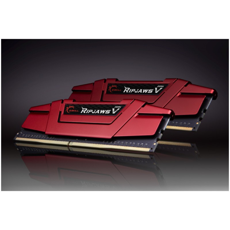 DDR4 16GB 3600MHz CL19 KIT (2x 8GB) G.Skill Ripjaws V K2 XMP2.0 1,35V Gaming rdeča (F4-3600C19D-16GVRB) G.Skill DDR4 16GB 3600MHz CL19 KIT (2x 8GB) G.Skill Ripjaws V K2 XMP2.0 1,35V Gaming rdeča (F4-3600C19D-16GVRB)