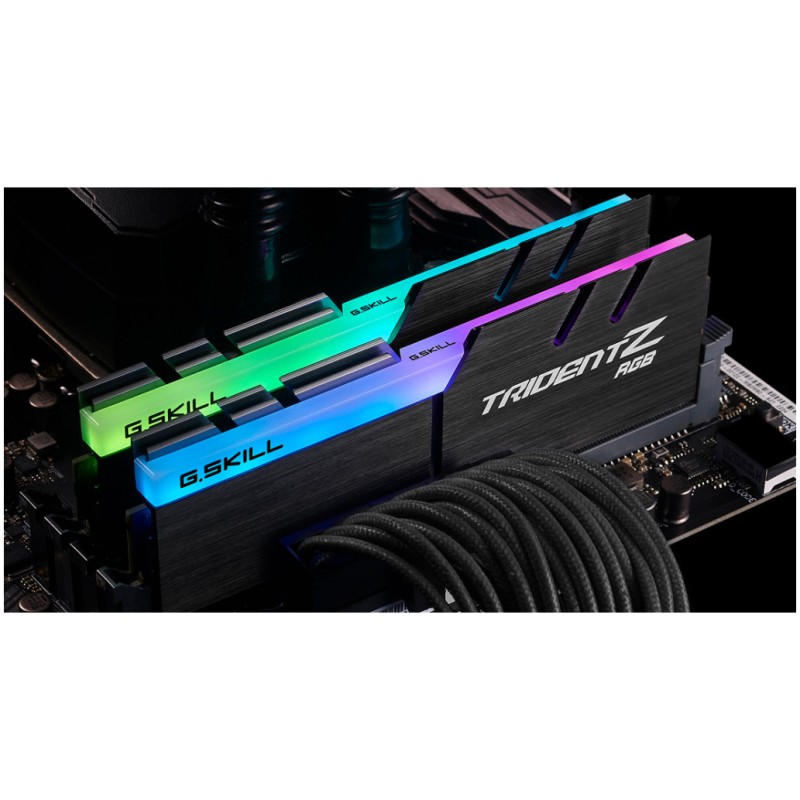 DDR4 64GB 4000MHz CL18 KIT (2x32GB) G.Skill RGB Trident Z XMP2.0 1,35V Gaming črna (F4-4000C18D-64GTZR) G.Skill DDR4 64GB 4000MHz CL18 KIT (2x32GB) G.Skill RGB Trident Z XMP2.0 1,35V Gaming črna (F4-4000C18D-64GTZR)