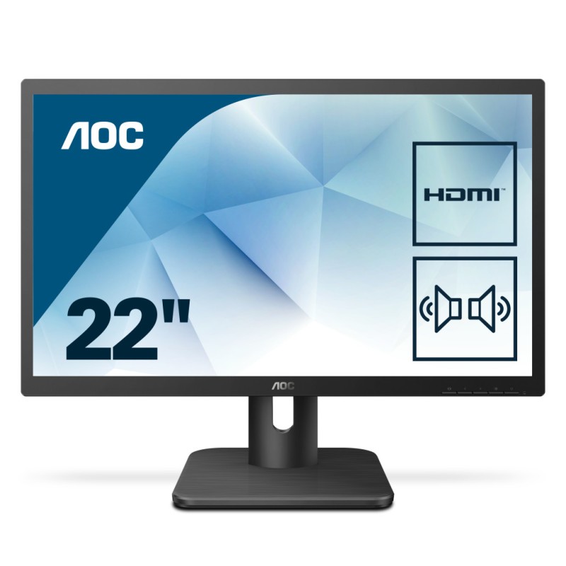 Monitor AOC 54,6 cm (21,5) 22E1D 1920x1080 2ms VGA DVI HDMI zvočniki AOC Monitor AOC 54,6 cm (21,5) 22E1D 1920x1080 2ms VGA DVI HDMI zvočniki