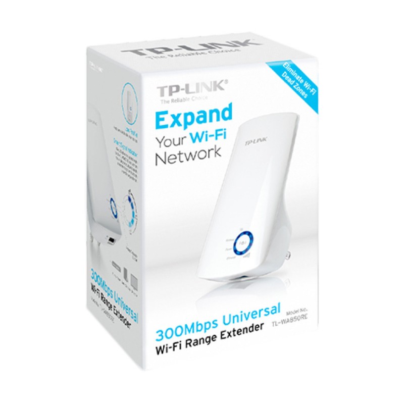 Razširitev brezžičnega omrežja TP-Link WiFi4 802.11n N300 300Mbit/s 1xRJ45 2x notranja antena (TL-WA850RE) TP-LINK Razširitev brezžičnega omrežja TP-Link WiFi4 802.11n N300 300Mbit/s 1xRJ45 2x notranja antena (TL-WA850RE)