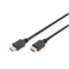 Kabel HDMI(m)  => HDMI (m) 3.0m Digitus z mrežno povezavo črn High Speed Ultra HD 4K