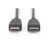 Kabel HDMI(m)  => HDMI (m) 3.0m Digitus z mrežno povezavo črn High Speed Ultra HD 4K