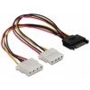 Adapter Serial ATA 1xSATA M + 2xMolex Ž 20cm Delock Delock Adapter Serial ATA 1xSATA M + 2xMolex Ž 20cm Delock