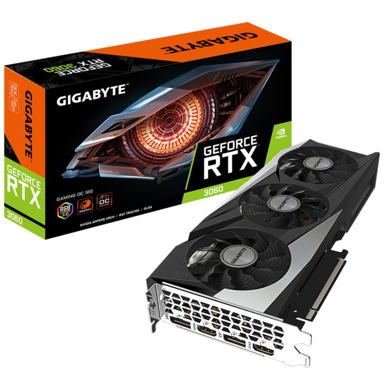Grafična kartica nVidia RTX3060 GigaByte Gaming OC - 12GB GDDR6 (GV-N3060GAMING OC-12GD 2.0) GIGABYTE Grafična kartica nVidia RTX3060 GigaByte Gaming OC - 12GB GDDR6 (GV-N3060GAMING OC-12GD 2.0)