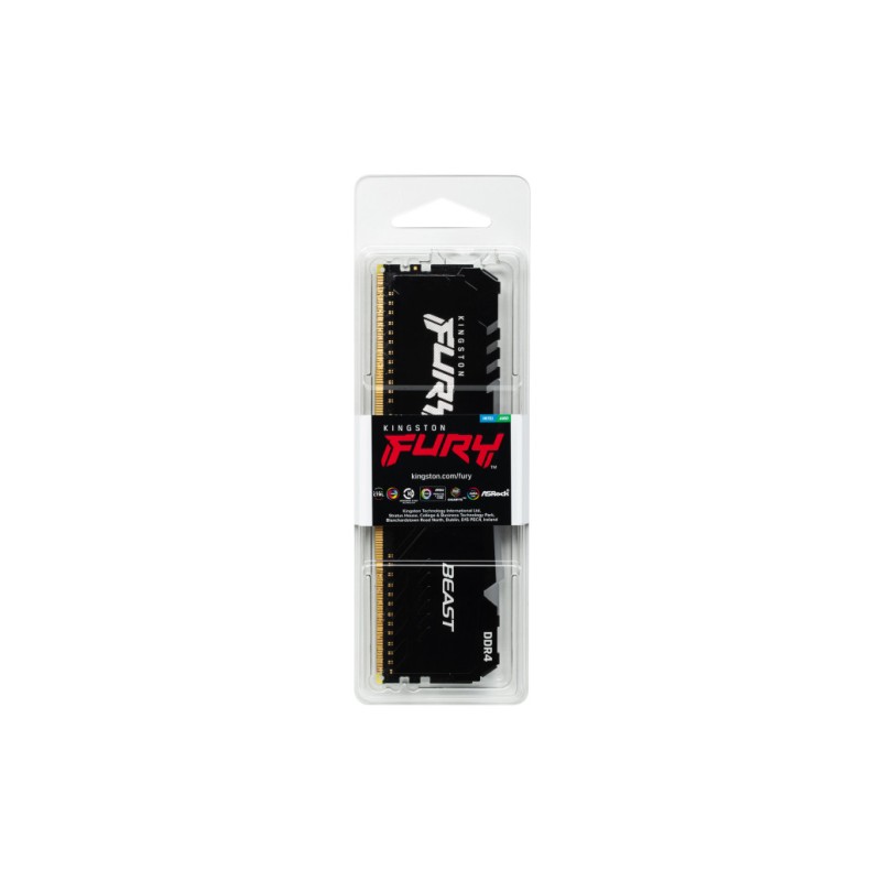 DDR4 16GB 3600MHz CL18 Single (1x16GB) Kingston RGB Fury Beast XMP2.0 1,35V Gaming črna (KF436C18BBA/16) KINGSTON DDR4 16GB 3600MHz CL18 Single (1x16GB) Kingston RGB Fury Beast XMP2.0 1,35V Gaming črna (KF436C18BBA/16)