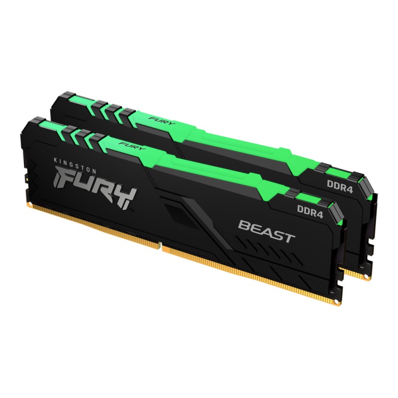 DDR4 16GB 3200MHz CL16 KIT (2x 8GB) Kingston RGB Fury Beast XMP2.0 1,35V Gaming črna (KF432C16BBAK2/16) KINGSTON DDR4 16GB 3200MHz CL16 KIT (2x 8GB) Kingston RGB Fury Beast XMP2.0 1,35V Gaming črna (KF432C16BBAK2/16)
