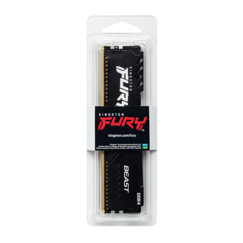 DDR4 16GB 3200MHz CL16 Single (1x16GB) Kingston Fury Beast XMP2.0 1,35V Gaming črna (KF432C16BB/16) KINGSTON DDR4 16GB 3200MHz CL16 Single (1x16GB) Kingston Fury Beast XMP2.0 1,35V Gaming črna (KF432C16BB/16)