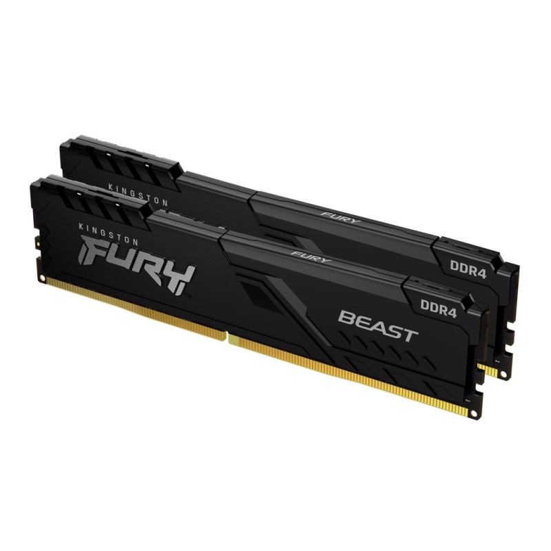 DDR4 32GB 3200MHz CL16 KIT (2x16GB) Kingston Fury Beast XMP2.0 1,35V Gaming črna (KF432C16BB1K2/32) KINGSTON DDR4 32GB 3200MHz CL16 KIT (2x16GB) Kingston Fury Beast XMP2.0 1,35V Gaming črna (KF432C16BB1K2/32)