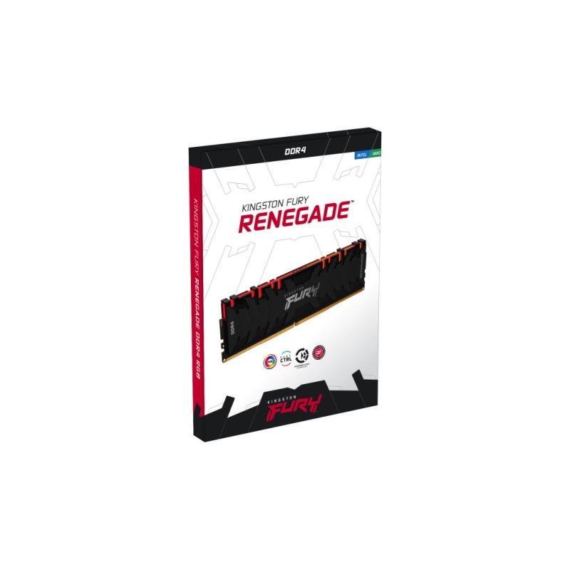 DDR4 16GB 3200MHz CL16 Single (1x16GB) Kingston RGB Fury Renegade XMP2.0 1,35V Gaming črna (KF432C16RB1A/16) KINGSTON DDR4 16GB 3200MHz CL16 Single (1x16GB) Kingston RGB Fury Renegade XMP2.0 1,35V Gaming črna (KF432C16RB1A/16)