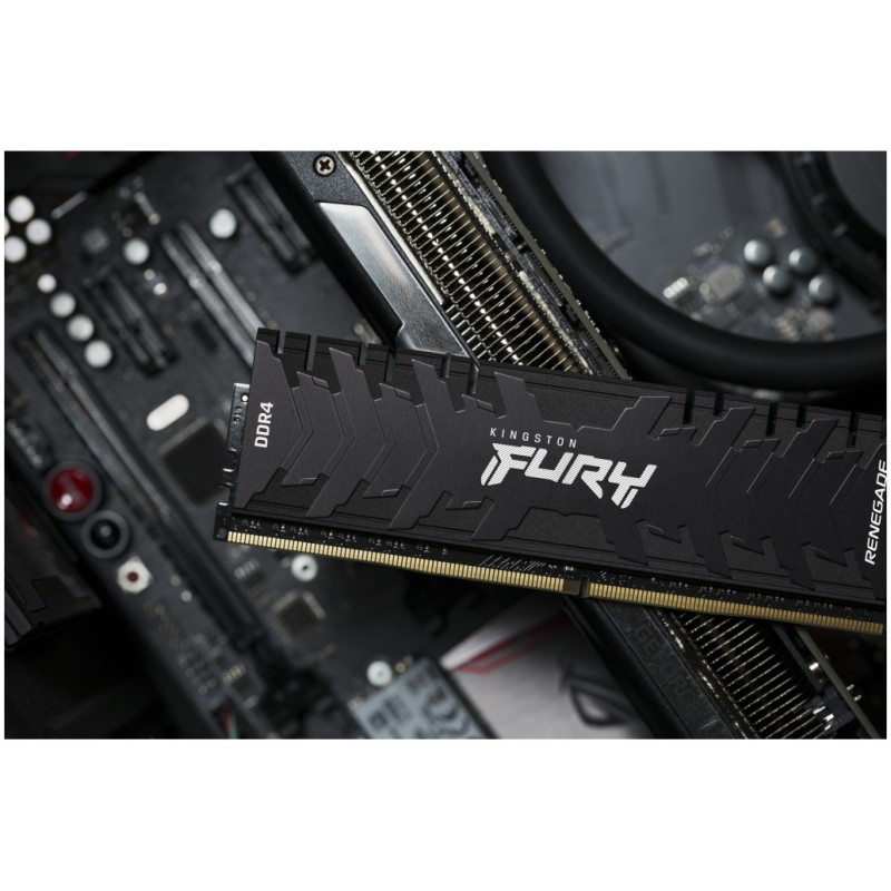 DDR4 32GB 3200MHz CL18 Single (1x32GB) Kingston RGB Fury Renegade XMP2.0 1,35V Gaming črna (KF436C18RB/32) KINGSTON DDR4 32GB 3200MHz CL18 Single (1x32GB) Kingston RGB Fury Renegade XMP2.0 1,35V Gaming črna (KF436C18RB/32)