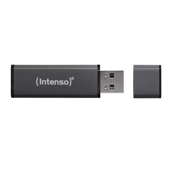 Spominski ključek 16GB USB 2.0 Intenso Alu Line 28MB/s 6,5MB/s aluminij s pokrovčkom črn (3521471) Spominski ključek 16GB USB 2.0 Intenso Alu Line 28MB/s 6,5MB/s aluminij s pokrovčkom črn (3521471)