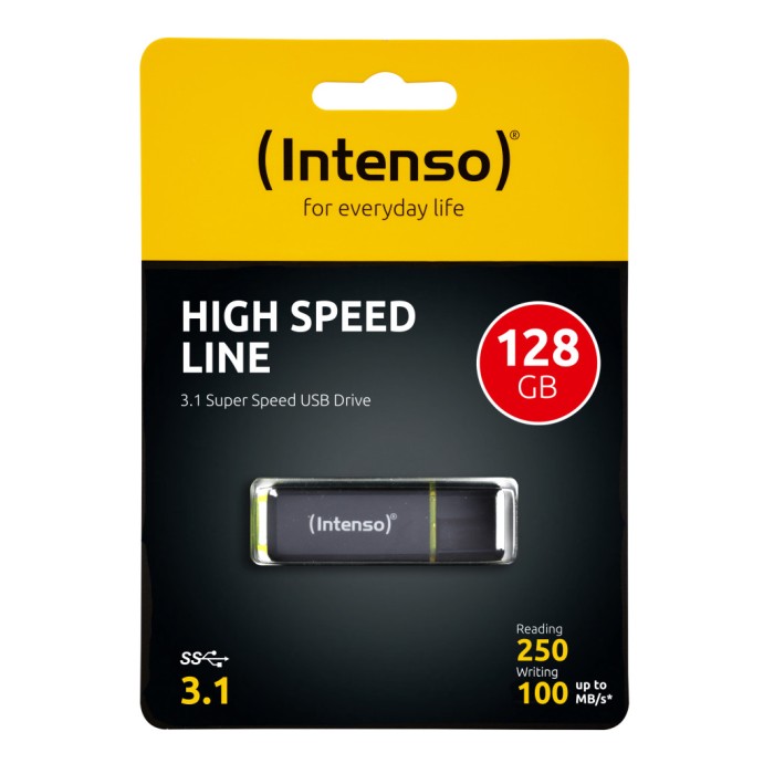 Spominski ključek 128GB USB 3.2 Intenso High Speed Line 250/100 MB/s Spominski ključek 128GB USB 3.2 Intenso High Speed Line 250/100 MB/s