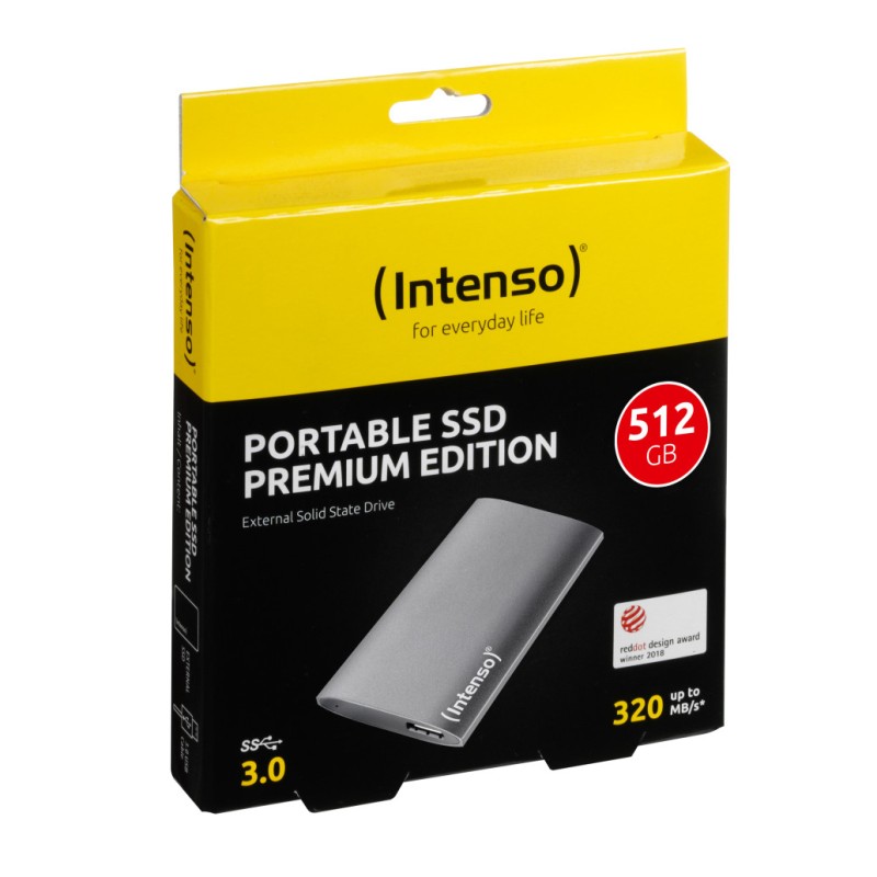 Prenosni disk SSD 512GB USB 3.0 Intenso Aluminium Premium 320MB/s - siva (3823450) INTENSO Prenosni disk SSD 512GB USB 3.0 Intenso Aluminium Premium 320MB/s - siva (3823450)