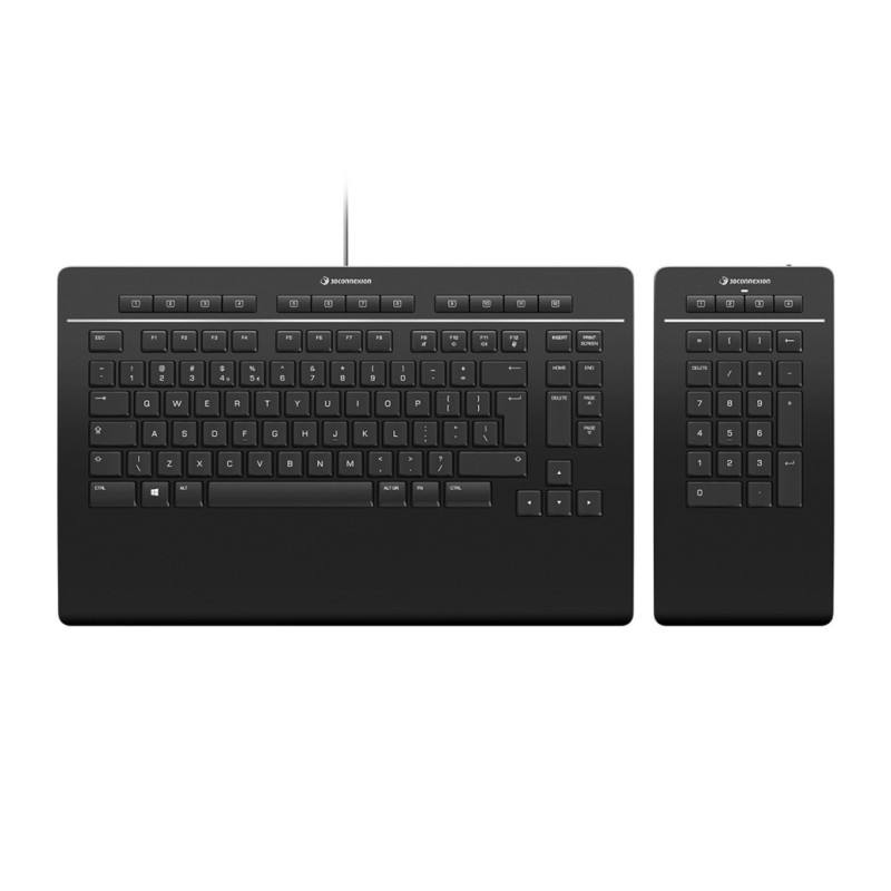 Tipkovnica Žična 3Dconnexion Keyboard Pro US international | SLO gravura črna + NumPad (3DX-700092) 3Dconnexion Tipkovnica Žična 3Dconnexion Keyboard Pro US international | SLO gravura črna + NumPad (3DX-700092)