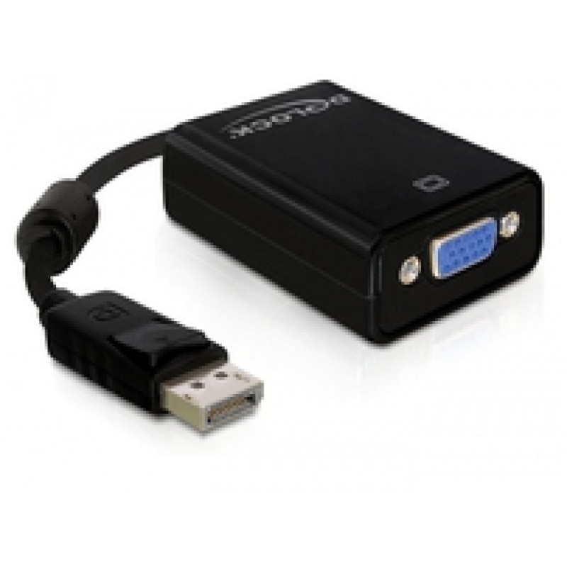Adapter DisplayPort 1.2 (m) => VGA (ž) 15cm Digitus Sapphire Adapter DisplayPort 1.2 (m) => VGA (ž) 15cm Digitus