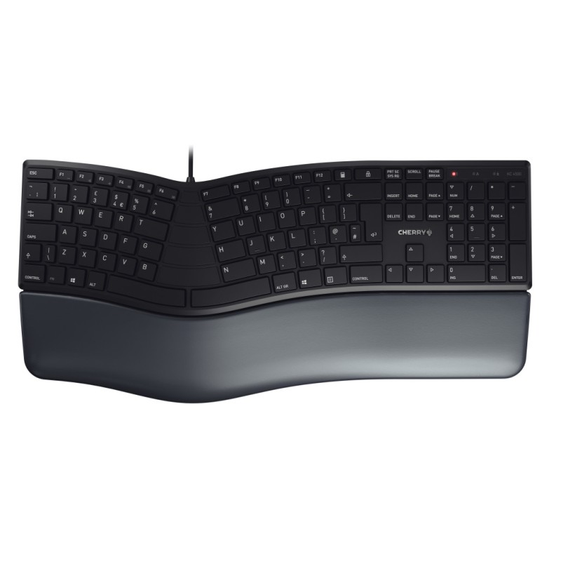 Tipkovnica Cherry USB ergonomska KC 4500 ERGO US international Ergonomska črna SLO gravura (JK-4500GB-2) Cherry Tipkovnica Cherry USB ergonomska KC 4500 ERGO US international Ergonomska črna SLO gravura (JK-4500GB-2)