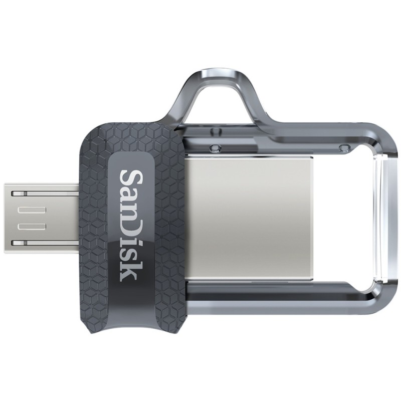 Spominski ključek 32GB USB 3.0 Sandisk Ultra Dual 150MB/s - plastičen/micro drsni/črn (SDDD3-032G-G46) SANDISK Spominski ključek 32GB USB 3.0 Sandisk Ultra Dual 150MB/s - plastičen/micro drsni/črn (SDDD3-032G-G46)