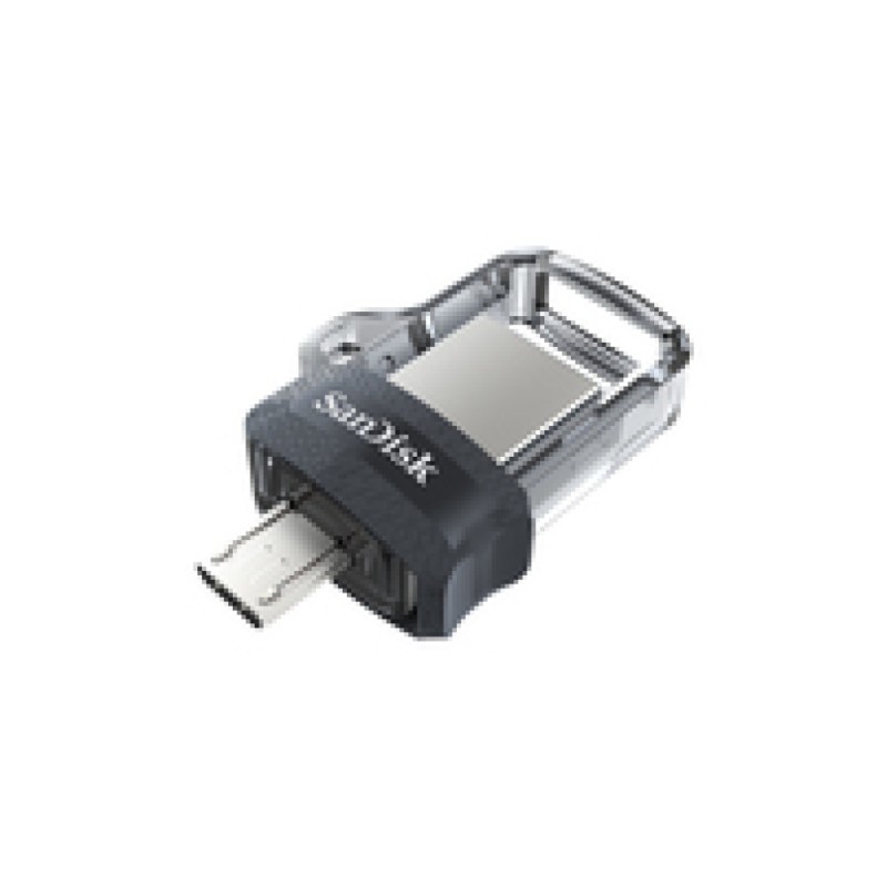 Spominski ključek 32GB USB 3.0 Sandisk Ultra Dual 150MB/s - plastičen/micro drsni/črn (SDDD3-032G-G46) SANDISK Spominski ključek 32GB USB 3.0 Sandisk Ultra Dual 150MB/s - plastičen/micro drsni/črn (SDDD3-032G-G46)