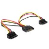 Kabel adapter napajalni SATA => 2xSATA Delock (60128)
