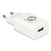 Hišni polnilec 100-240V => 1x USB-A (ž) QC3 za mobilni telefon ali tablični računalnik Navilock - bel (62969)