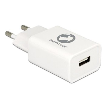 Hišni polnilec 100-240V => 1x USB-A (ž) QC3 za mobilni telefon ali tablični računalnik Navilock - bel (62969) Hišni polnilec 100-240V => 1x USB-A (ž) QC3 za mobilni telefon ali tablični računalnik Navilock - bel (62969)